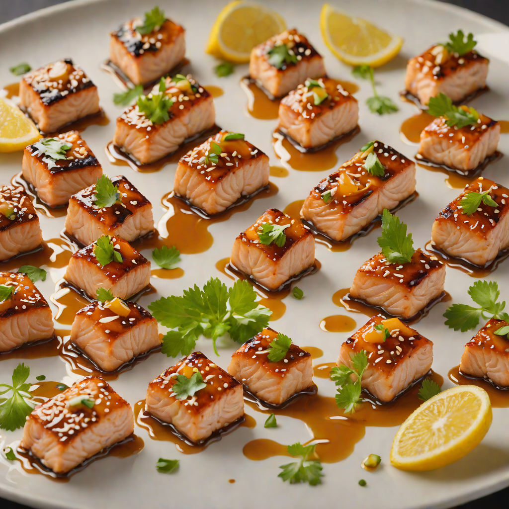 Honey-Soy Glazed Salmon Bites