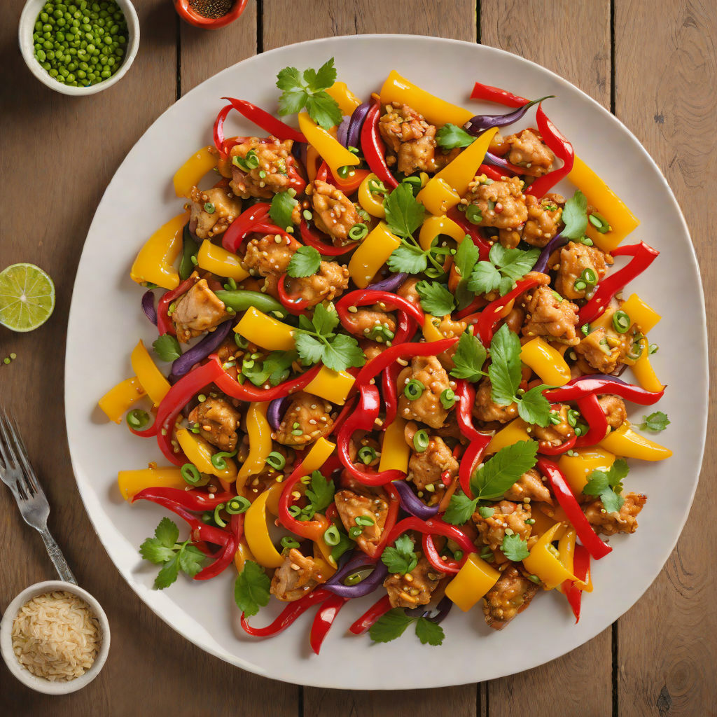 Stir-Fried Chicken with Colorful Bell Peppers