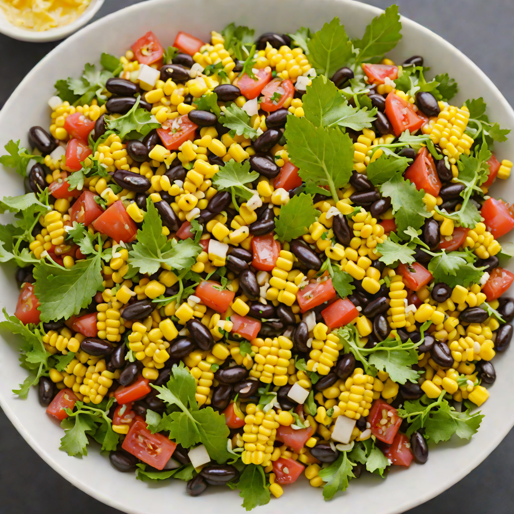 Half-Half Black Bean and Corn Salad