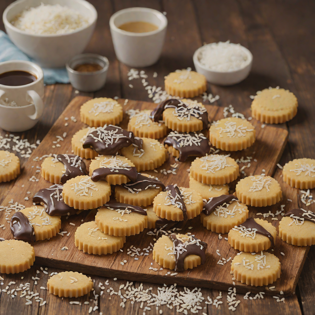 Chocolate-Dipped Shortbread Cookies with Sea Salt