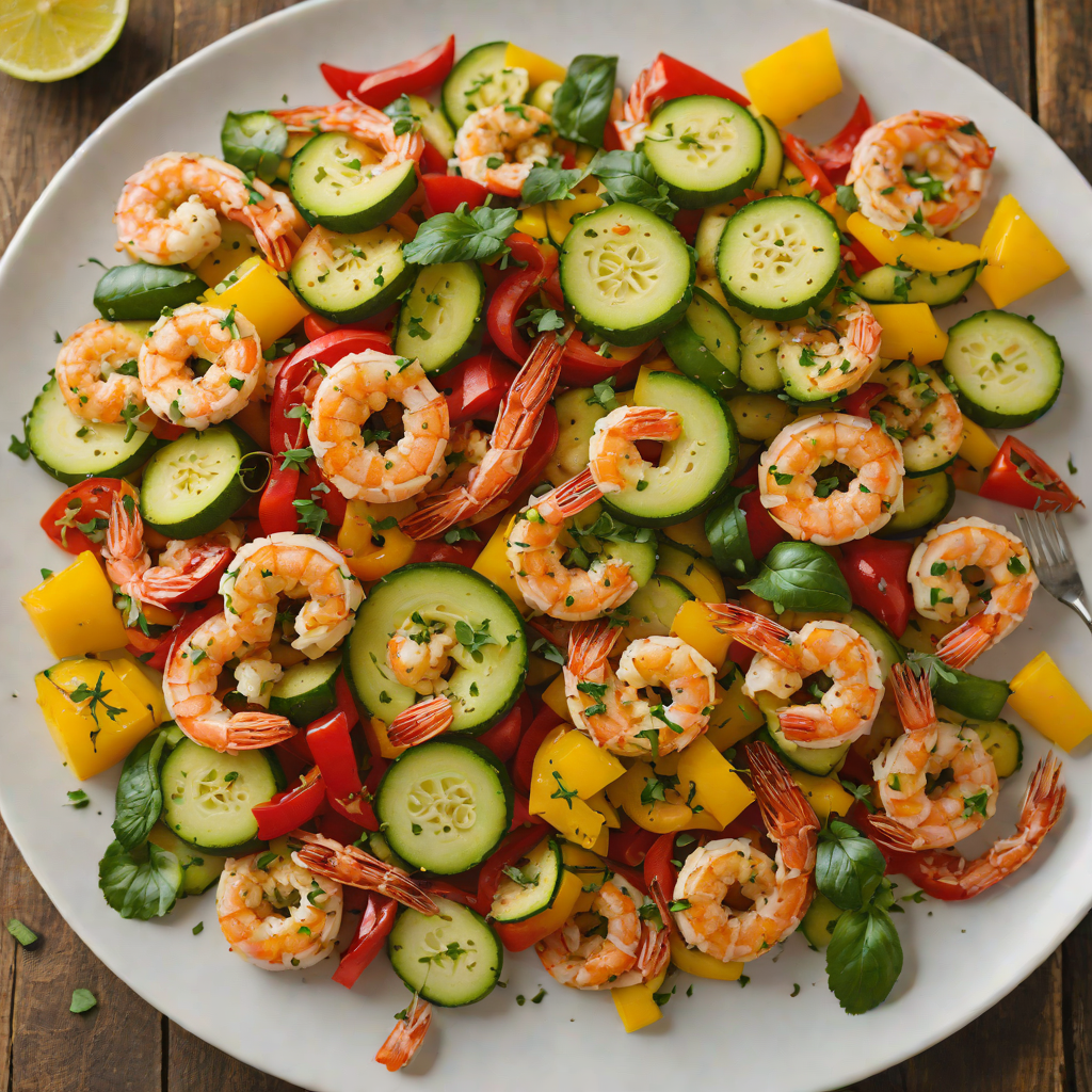 Sheet Pan Cajun-Spiced Shrimp with Bell Peppers and Zucchini