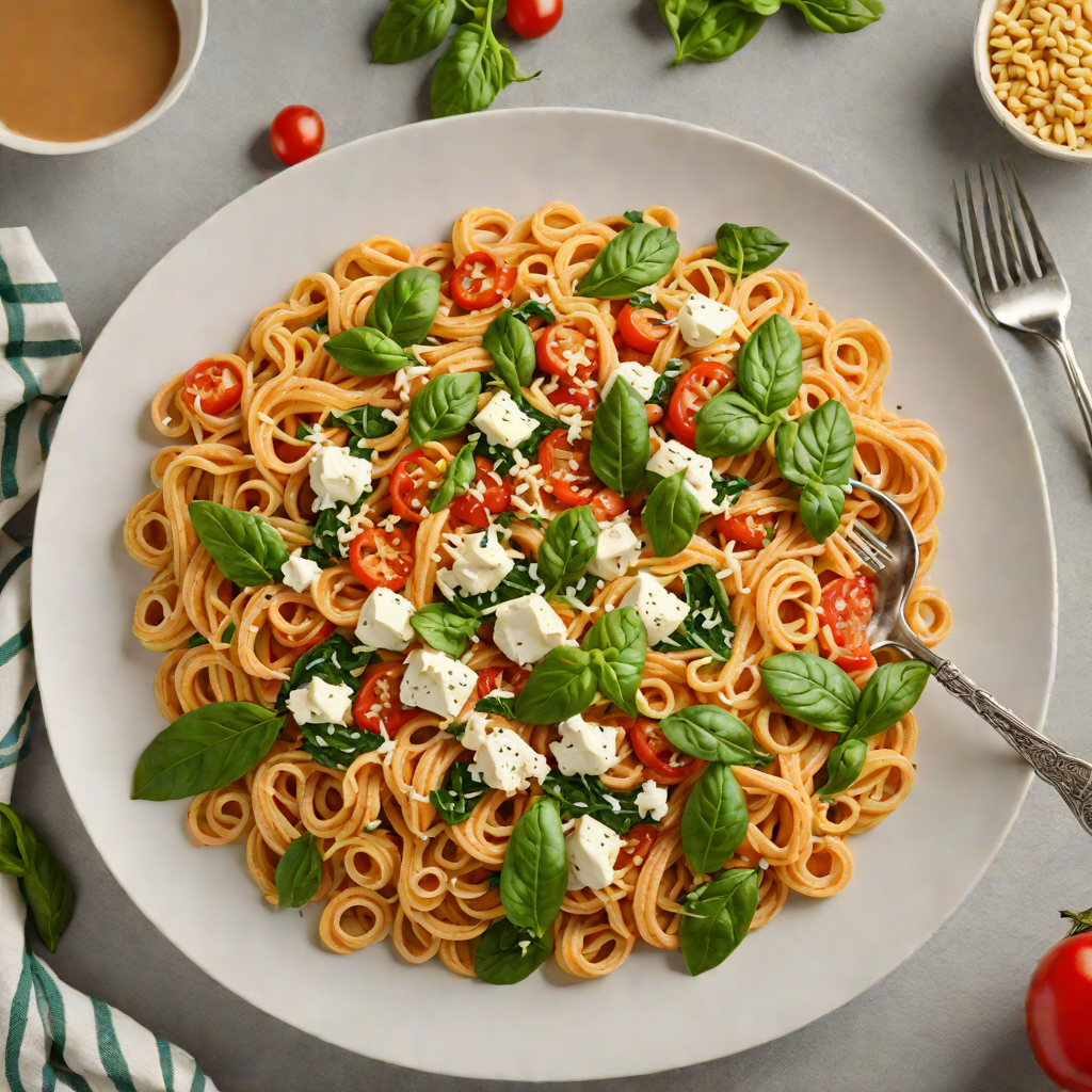 One-Pot Creamy Tomato Pasta with Spinach and Mozzarella