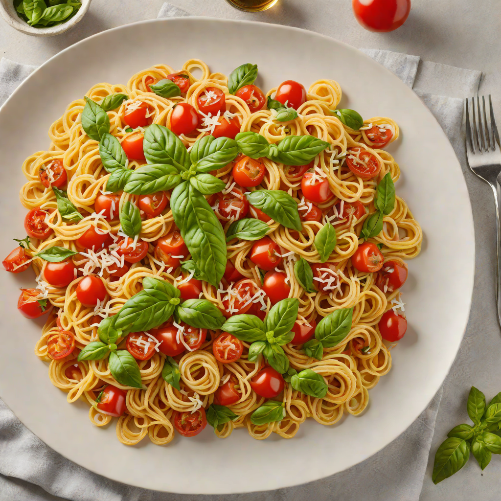 Zesty Tomato and Basil Pasta with Garlic Olive Oil
