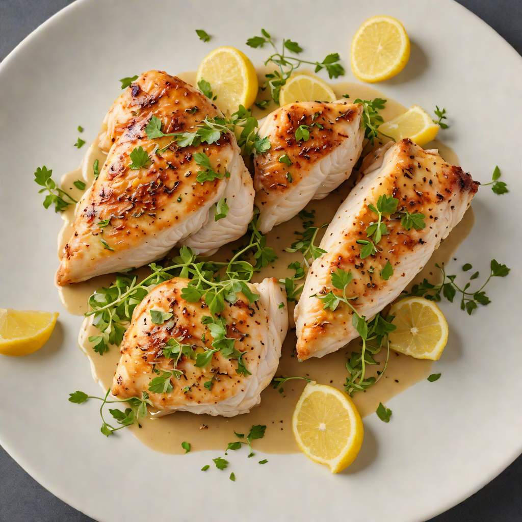 Pan-Seared Chicken with Lemon Oregano Sauce