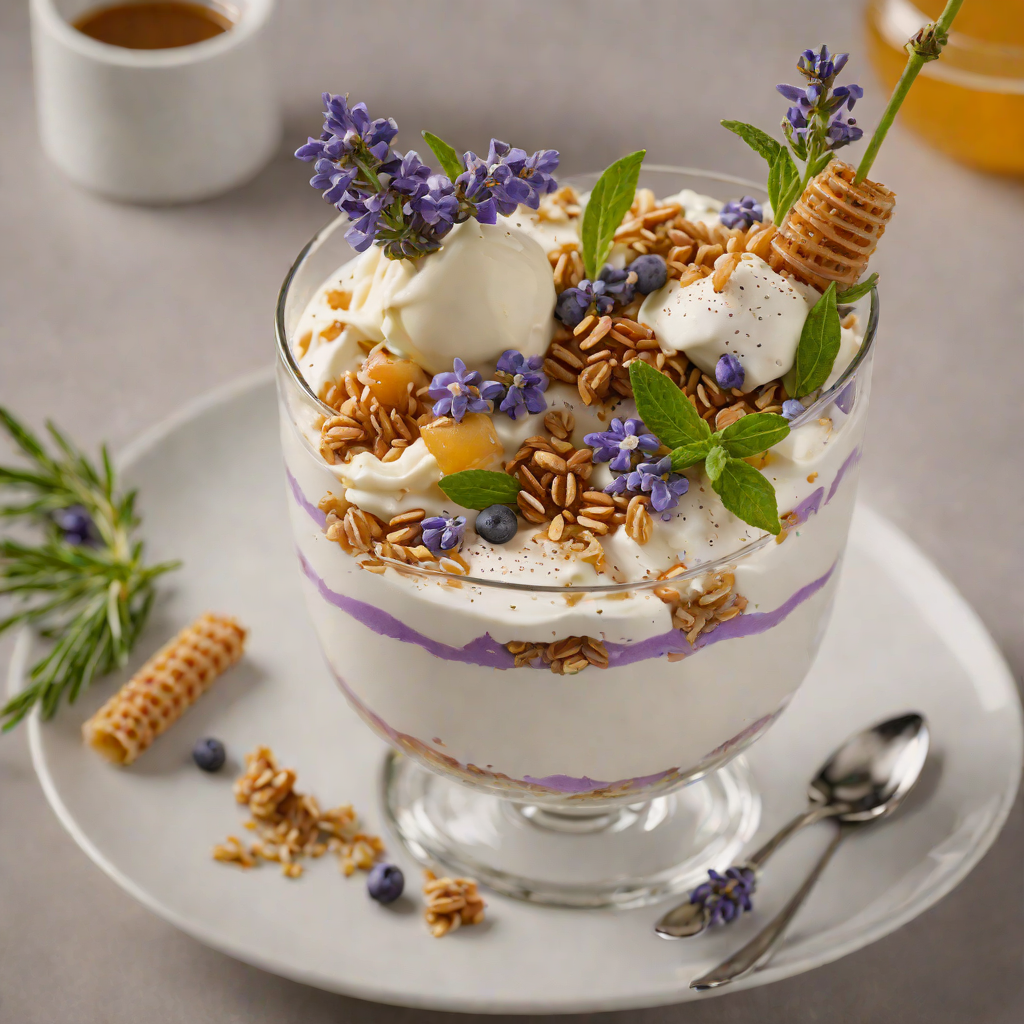 French-Inspired Lavender Honey Yogurt Parfait