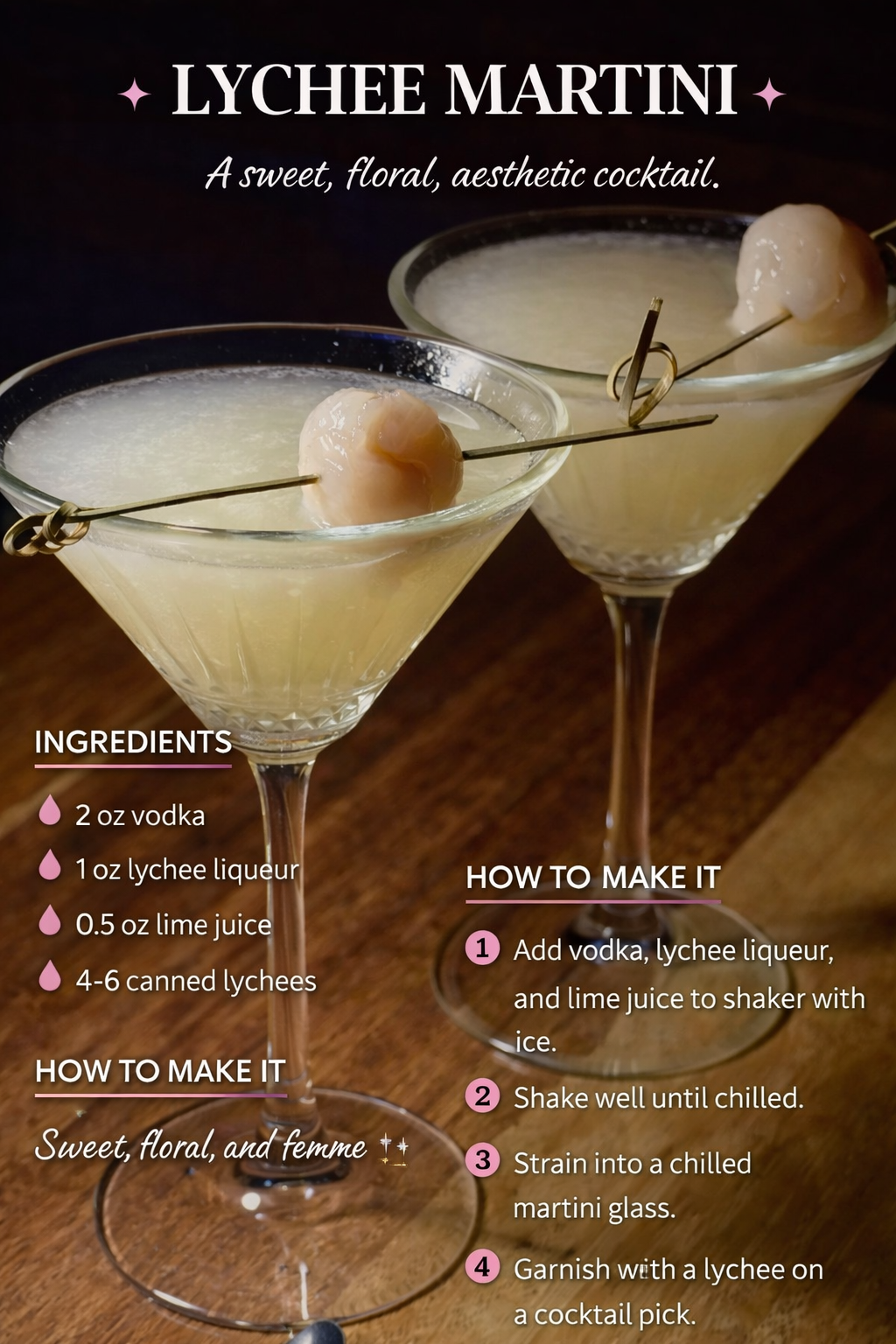 Jade Lantern Lychee Martini