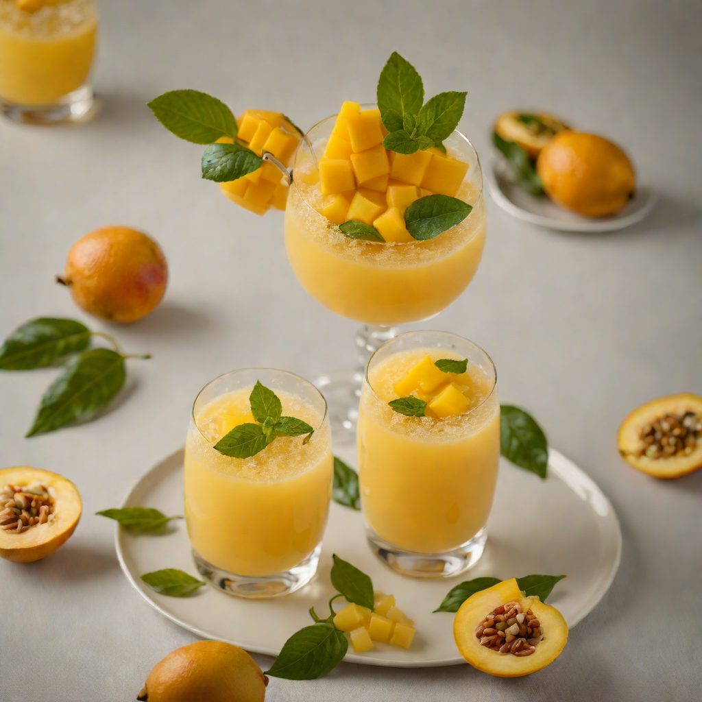 Asian Mango Cooler with Fresh Lime