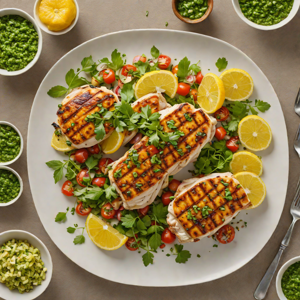 Grilled Citrus-Marinated Chicken with Fresh Herb Salsa Verde