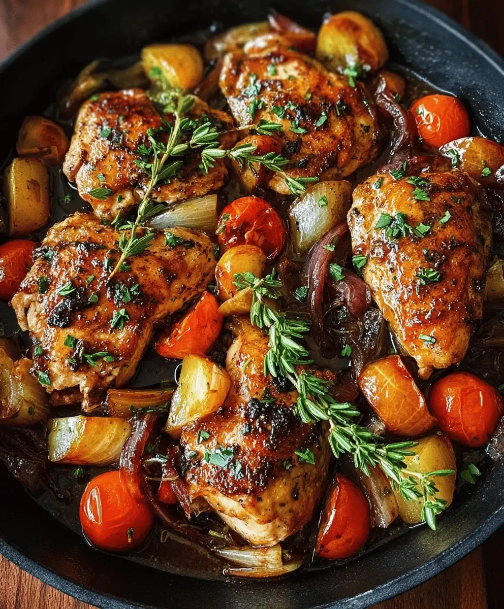 Pan-Seared Chicken Thighs with Balsamic Glaze and Shallots