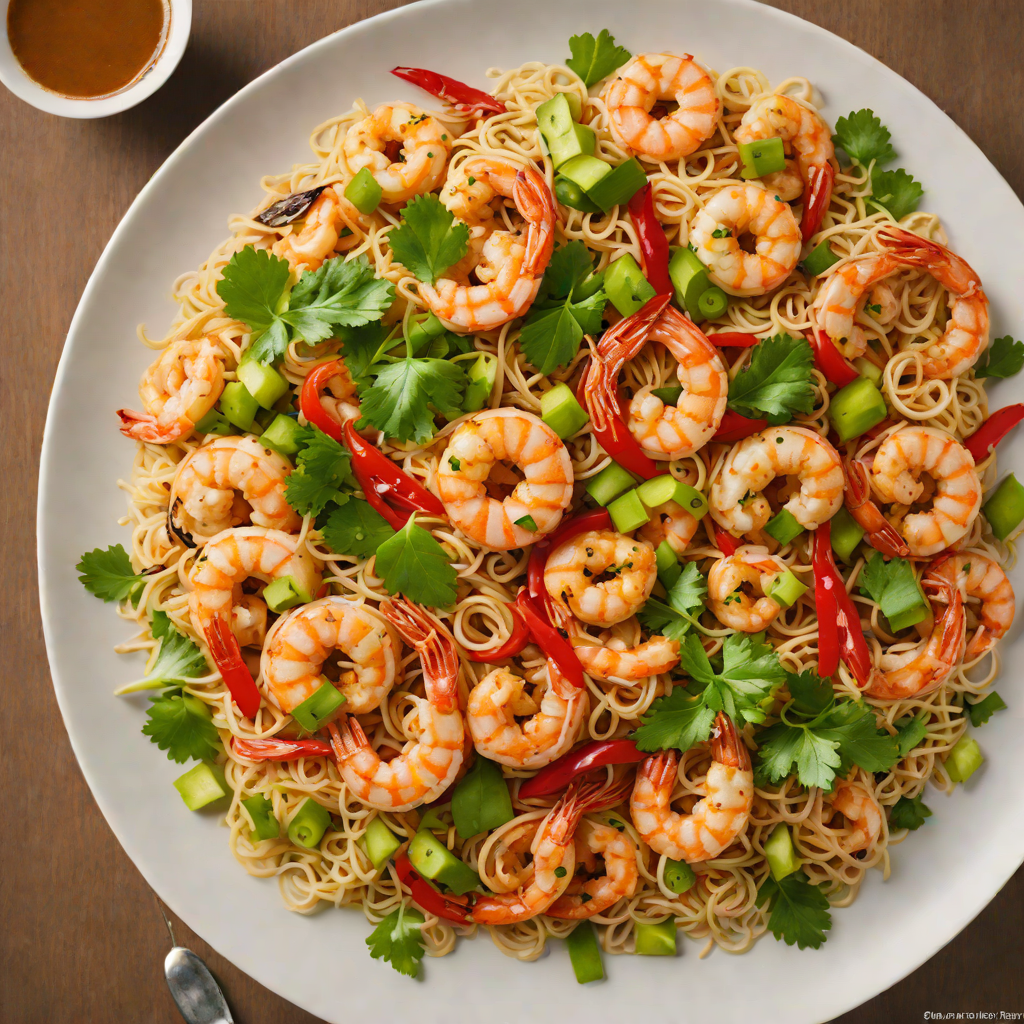 Half-and-Half Sweet and Spicy Shrimp Stir Fry