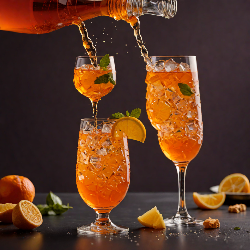 Aperol Ginger Honey Sparkler