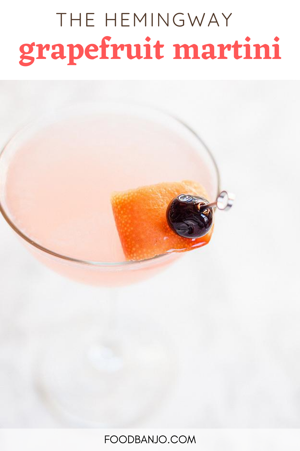 Grapefruit Maraschino Hemingway Martini