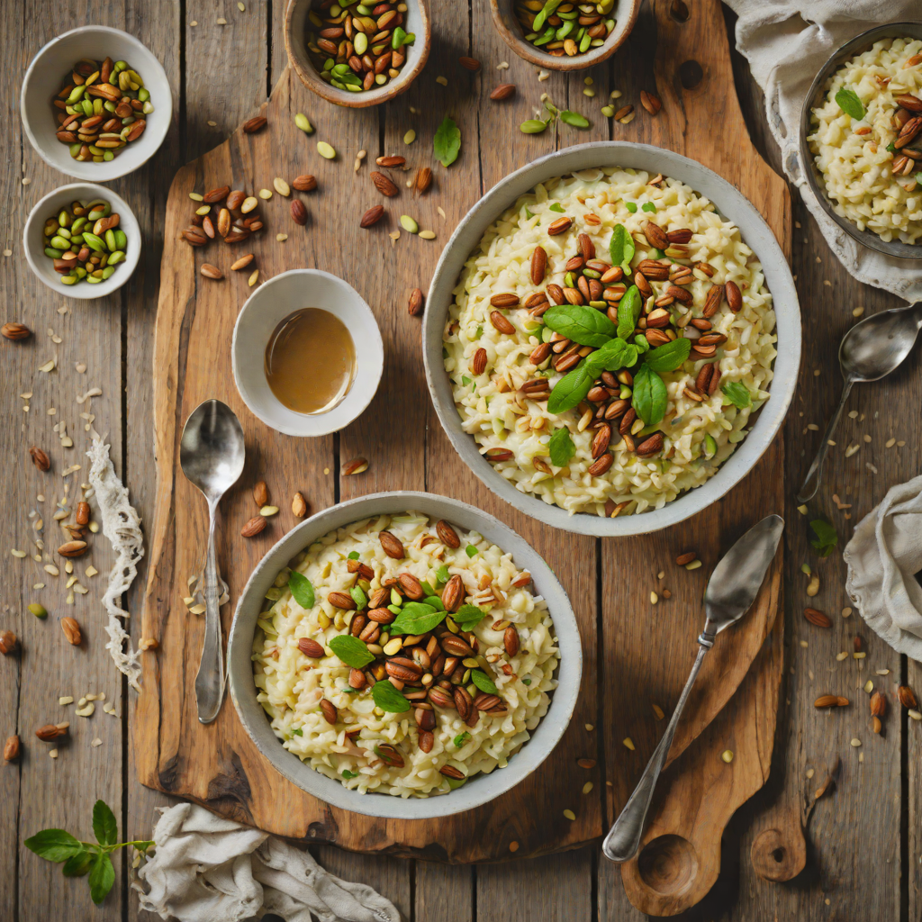 Cardamom-Spiced Rice Pudding with Pistachio Crunch