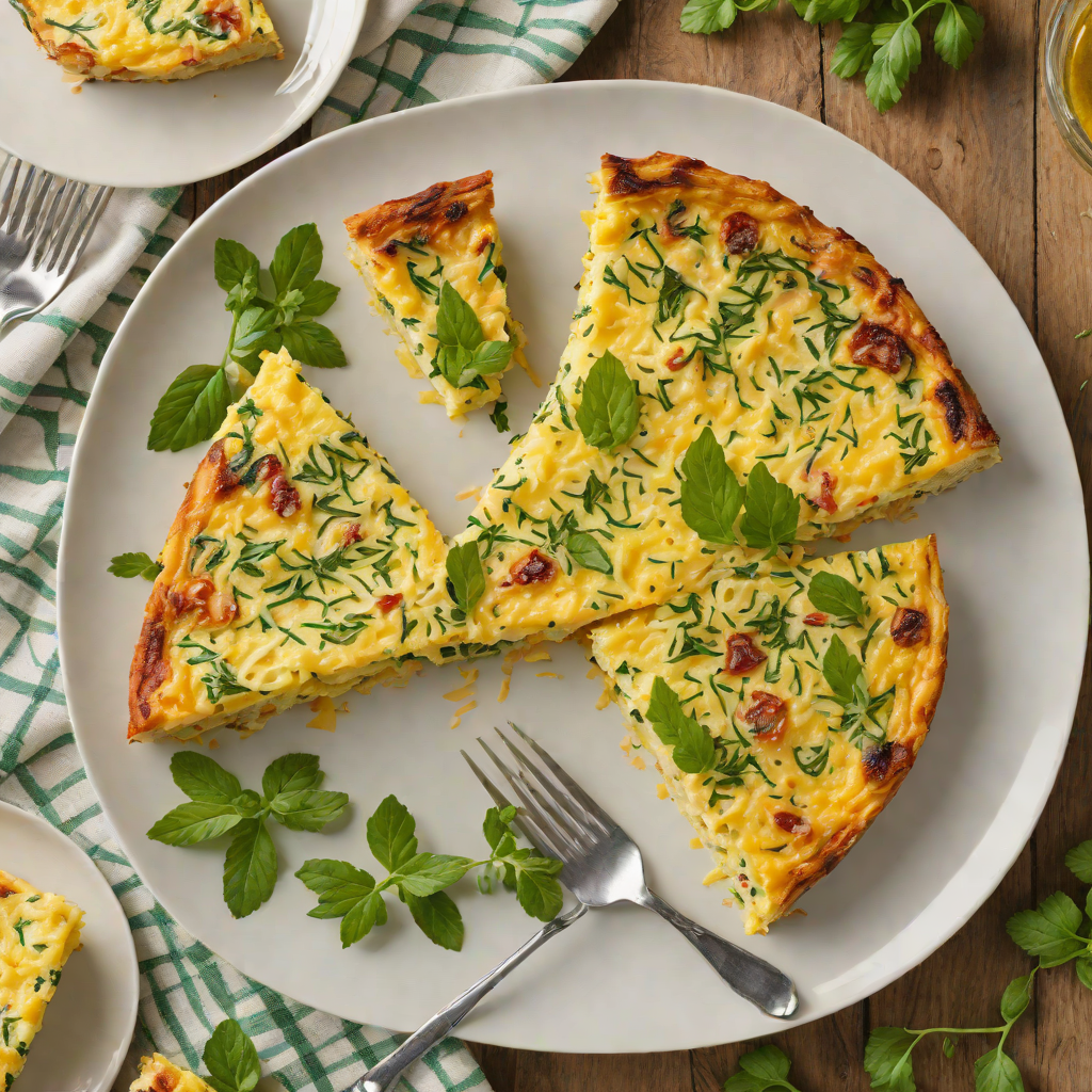 Farmhouse Cheddar and Herb Frittata from Weldon Dairy