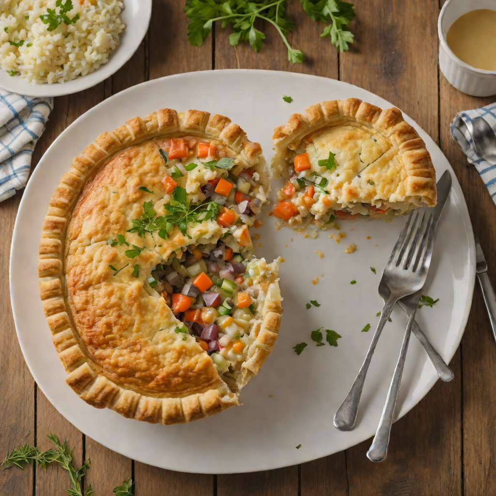 Rustic Weldon Farm Vegetable Pot Pie with Buttermilk Biscuit Topping