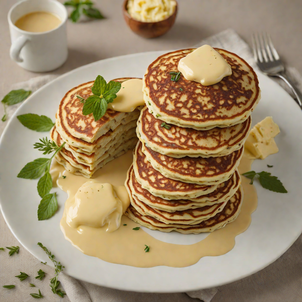 Herbed Buttermilk Pancakes with Weldon Farm Maple Butter