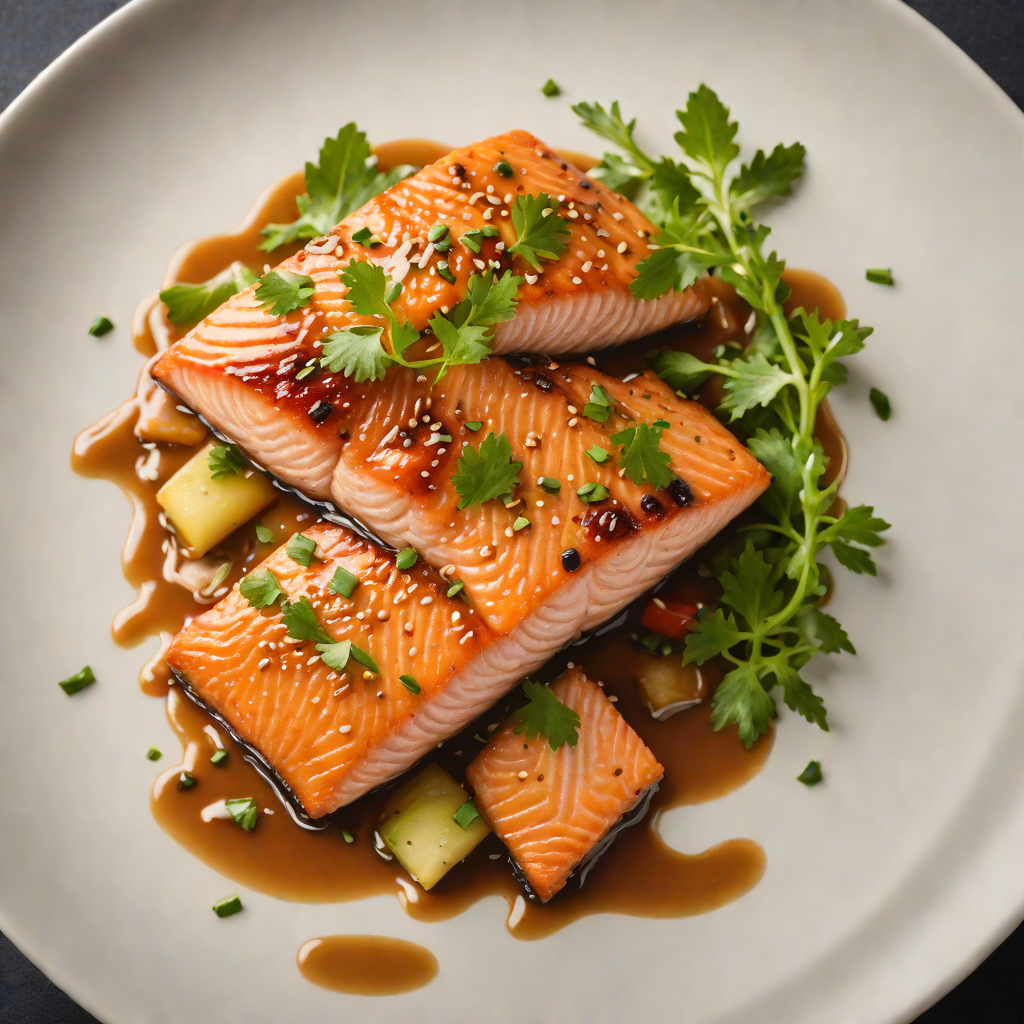 Pan-Seared Salmon with Popular Miso Glaze