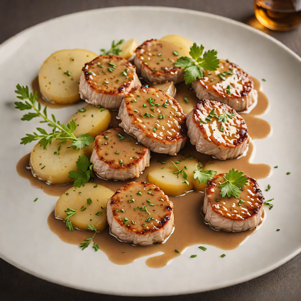 Pan-Fried Pork Tenderloin Medallions with Apple Cider Pan Sauce