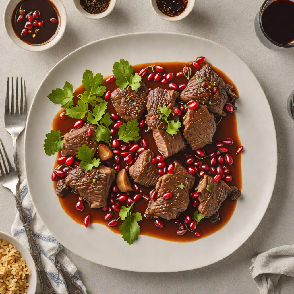 Slow-Simmered Lamb with Aleppo Pepper and Pomegranate Molasses