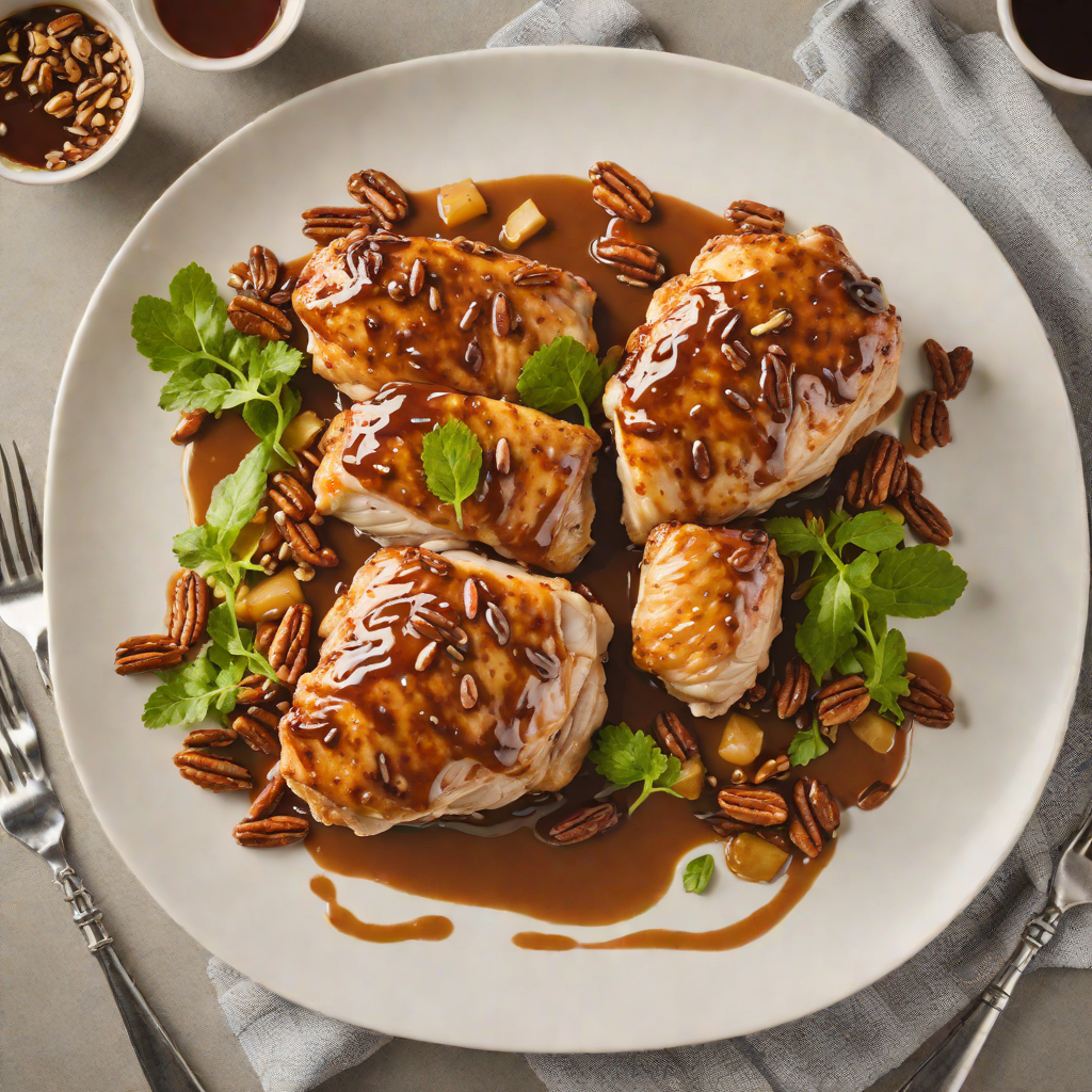 Pan-Seared Chicken with Oklahoma Pecan Glaze