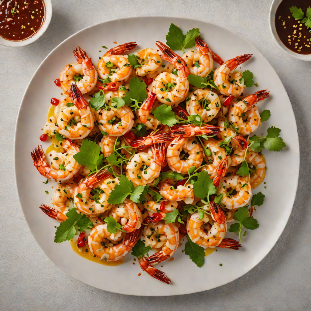 Tasmanian Pepperberry Chilli Prawns with Garlic Butter