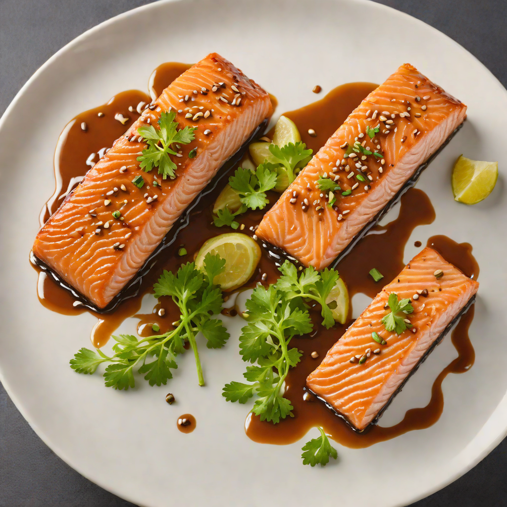 Pan-Seared Salmon with Miso-Soy Glaze