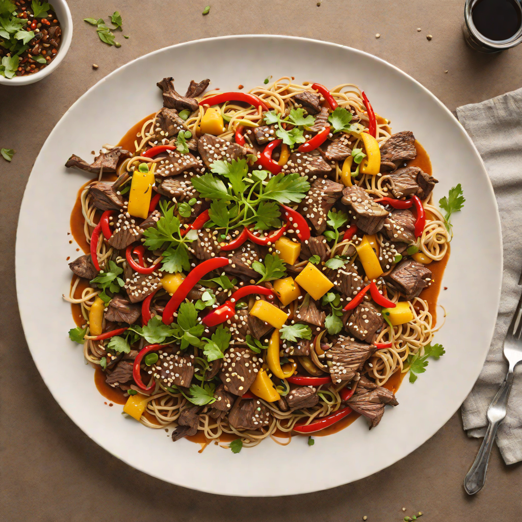 Kangaroo Stir-Fry with Wattleseed and Native Pepper Sauce