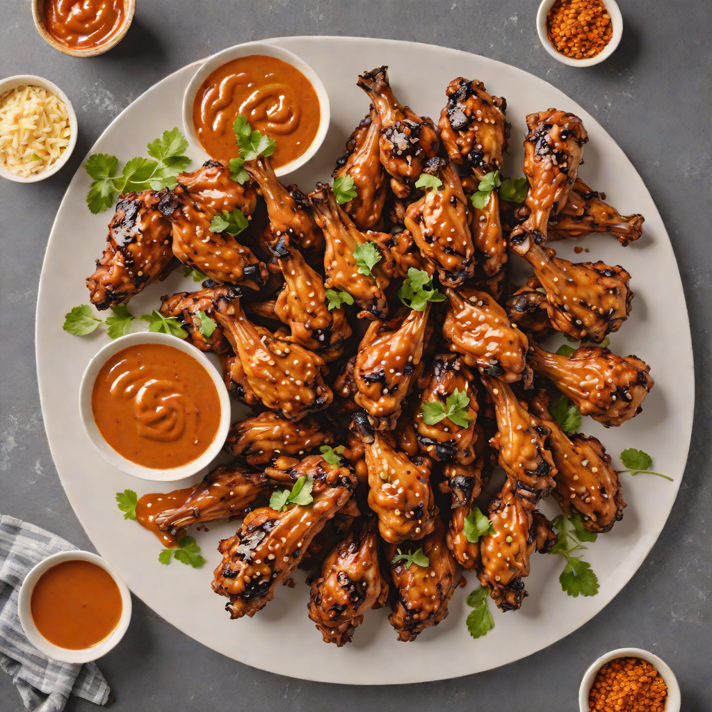 Grilled Spiced Wings with Tangy Buffalo Sauce