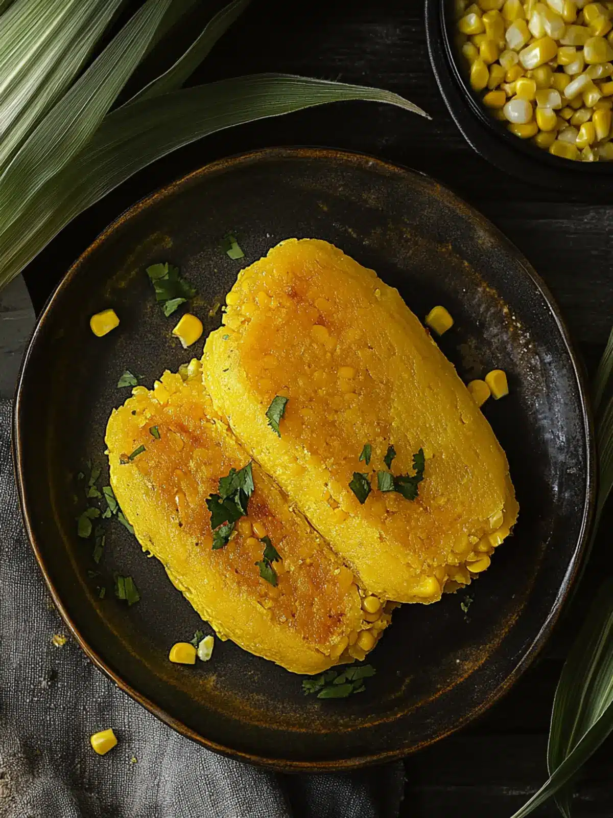 Corn Flour Humintas Steamed Cakes