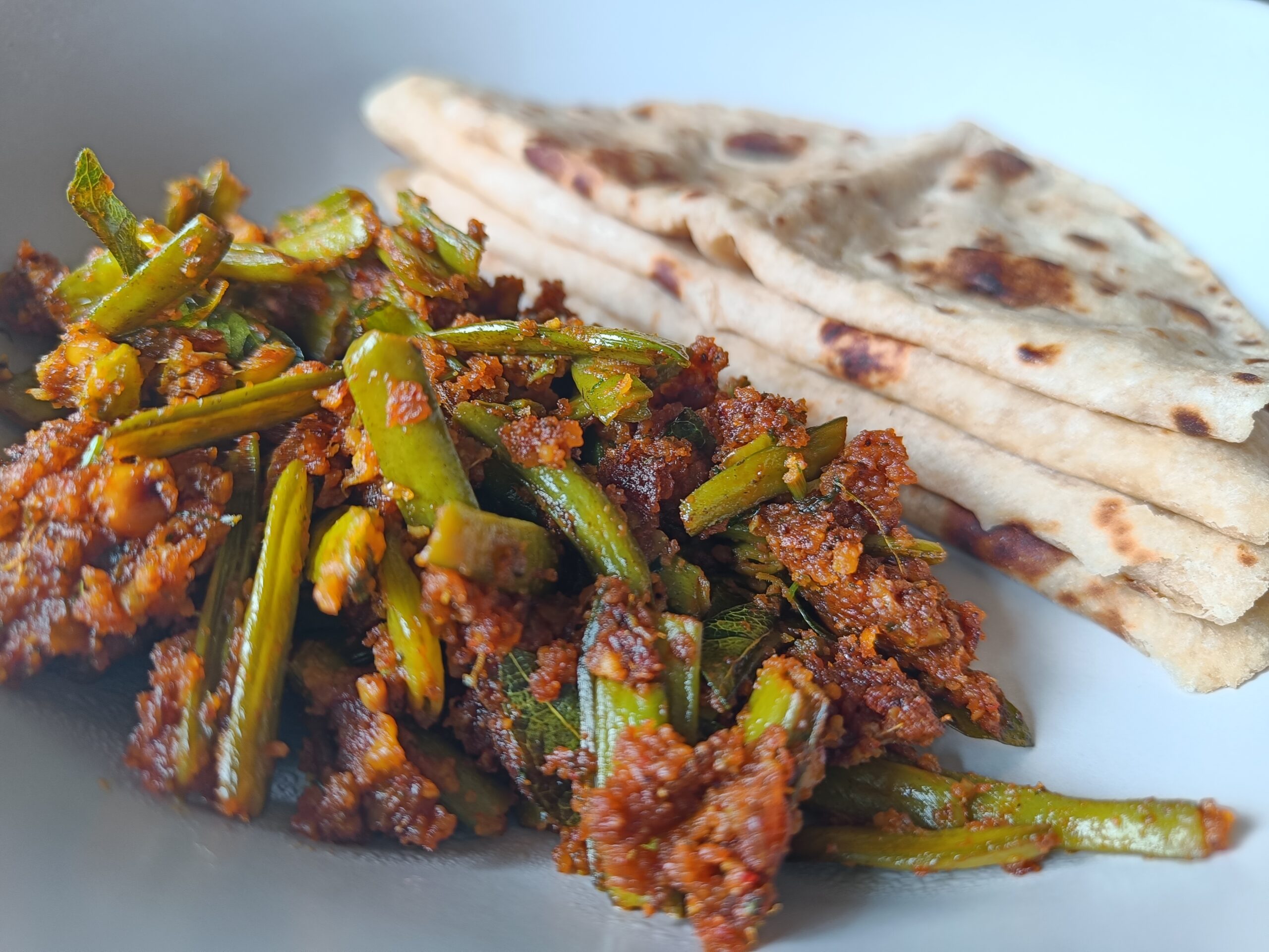 Gujarati Gawar Stir Fry with Mustard Seeds