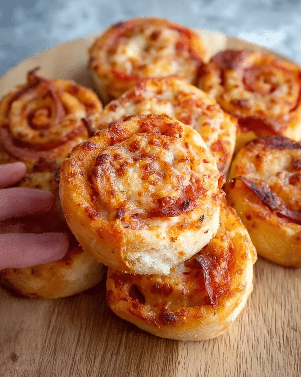 Homemade Beef and Cheese Pizza Scrolls
