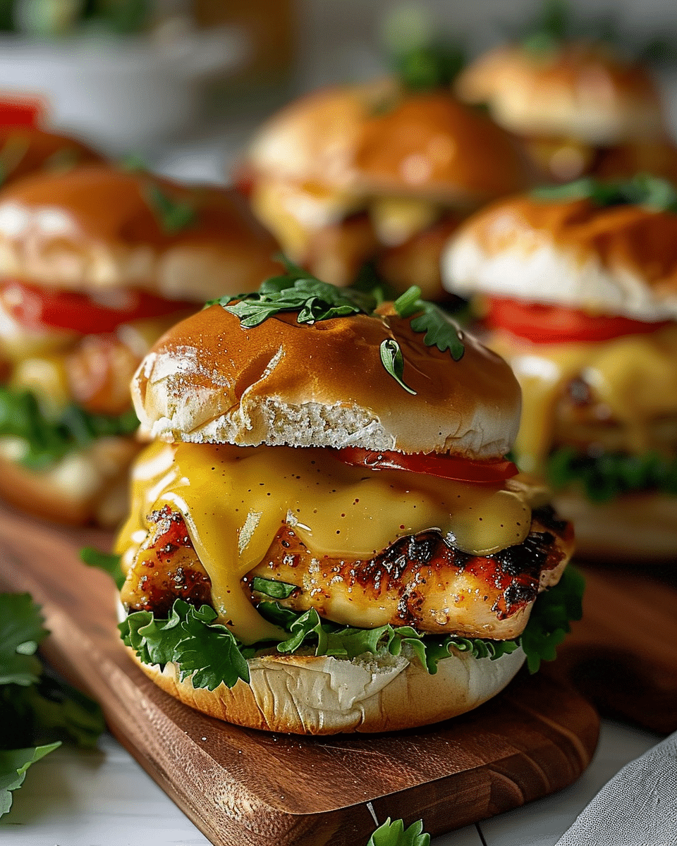Pan-Seared Chicken Sliders with Honey Mustard and Pea Salad