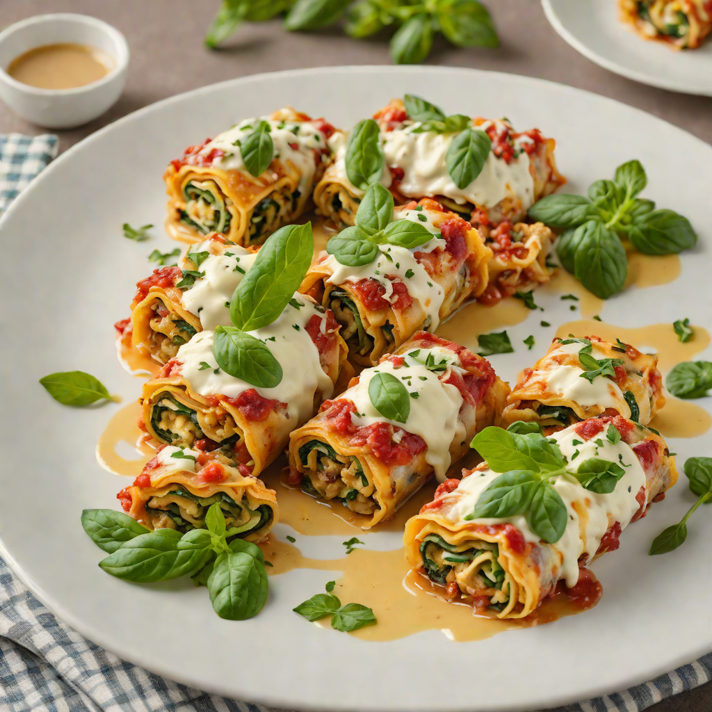 Zucchini Lasagna Roll-Ups with Ricotta and Spinach