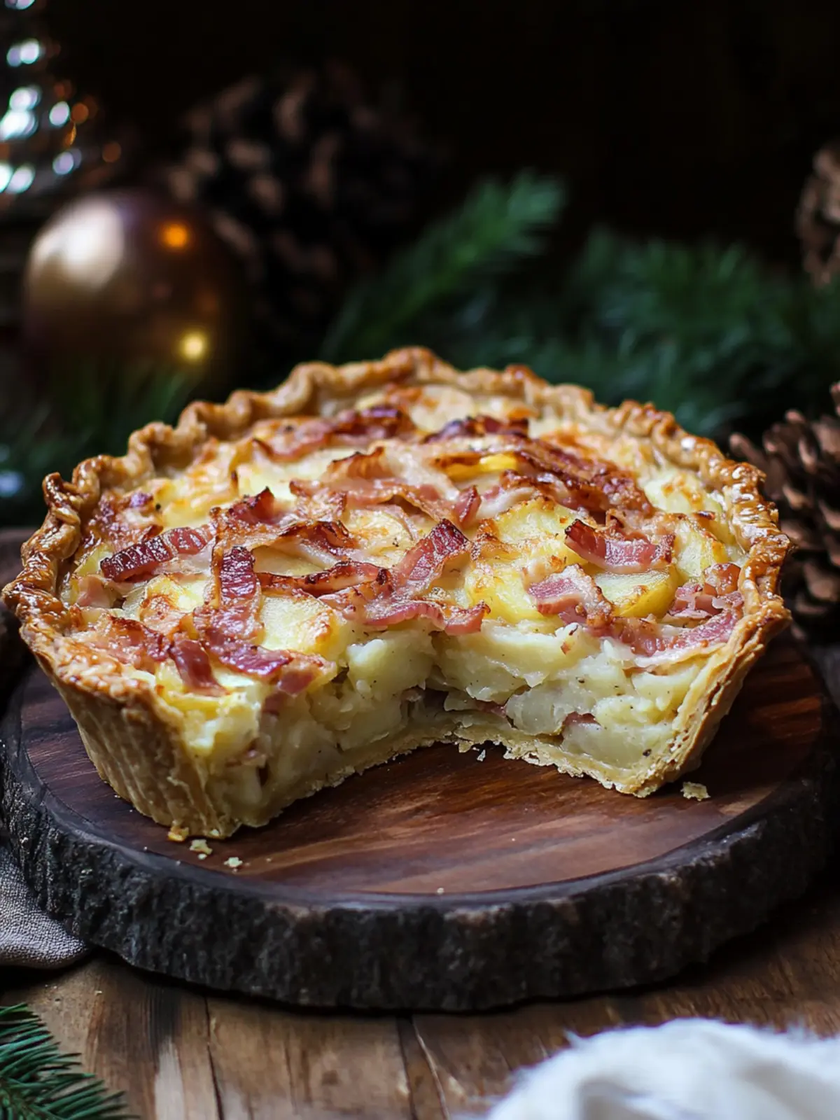 Oven-Baked Potato and Bacon Pie
