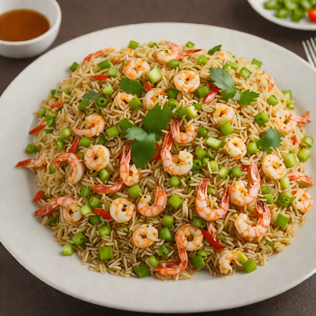 Yang Chow Fried Rice with Shrimp and Scallions