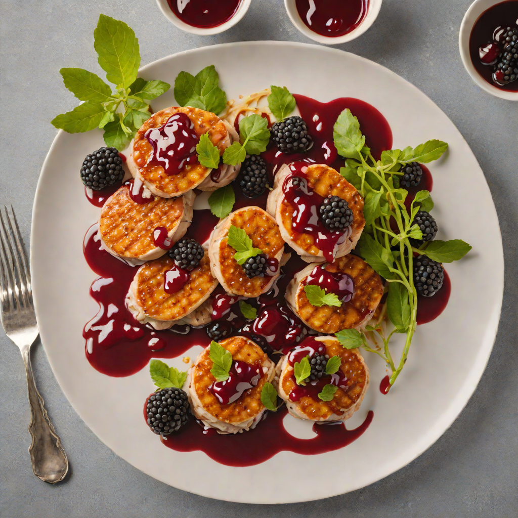 Sautéed Snorlax-Inspired Pork Medallions with Berry Glaze