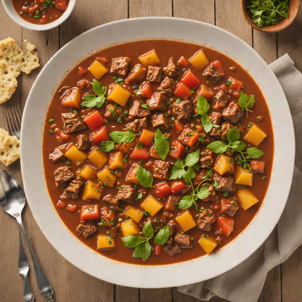 Slow Cooker Canon-Inspired Tomato and Beef Stew