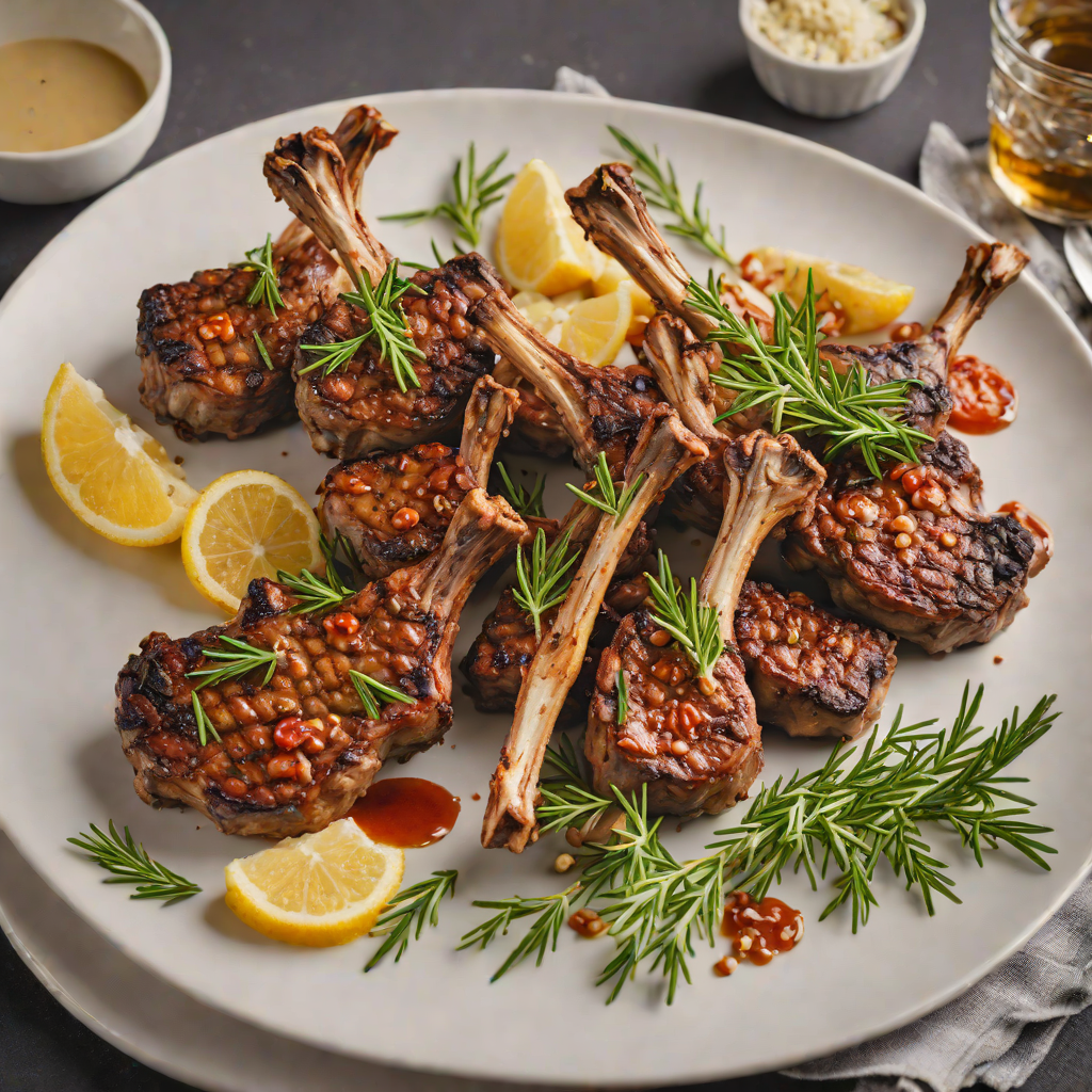 Woodfire-Grilled Lamb Chops with Rosemary and Garlic