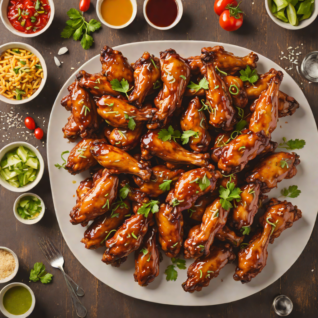 Retro Arcade-Inspired Sweet and Spicy Glazed Chicken Wings