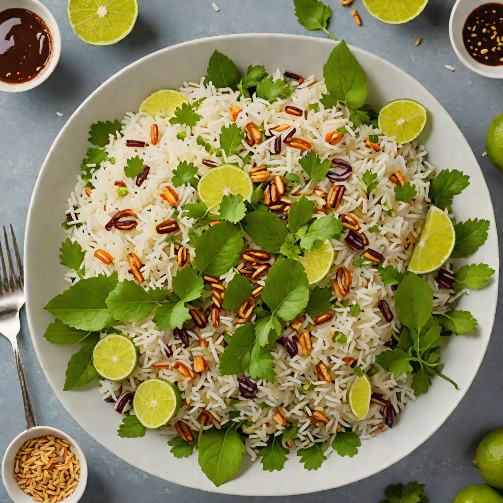 Laotian-Inspired Sticky Rice Salad with Lime and Fresh Herbs