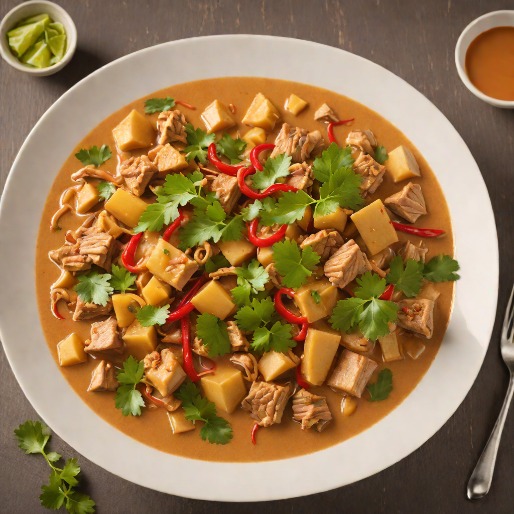 Slow-Cooked Thai Red Curry with Pork and Bamboo Shoots
