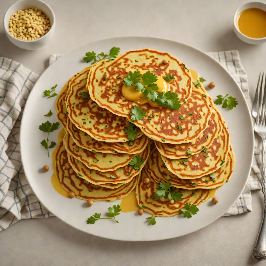 Chickpea and Chickpea Flour Pancakes
