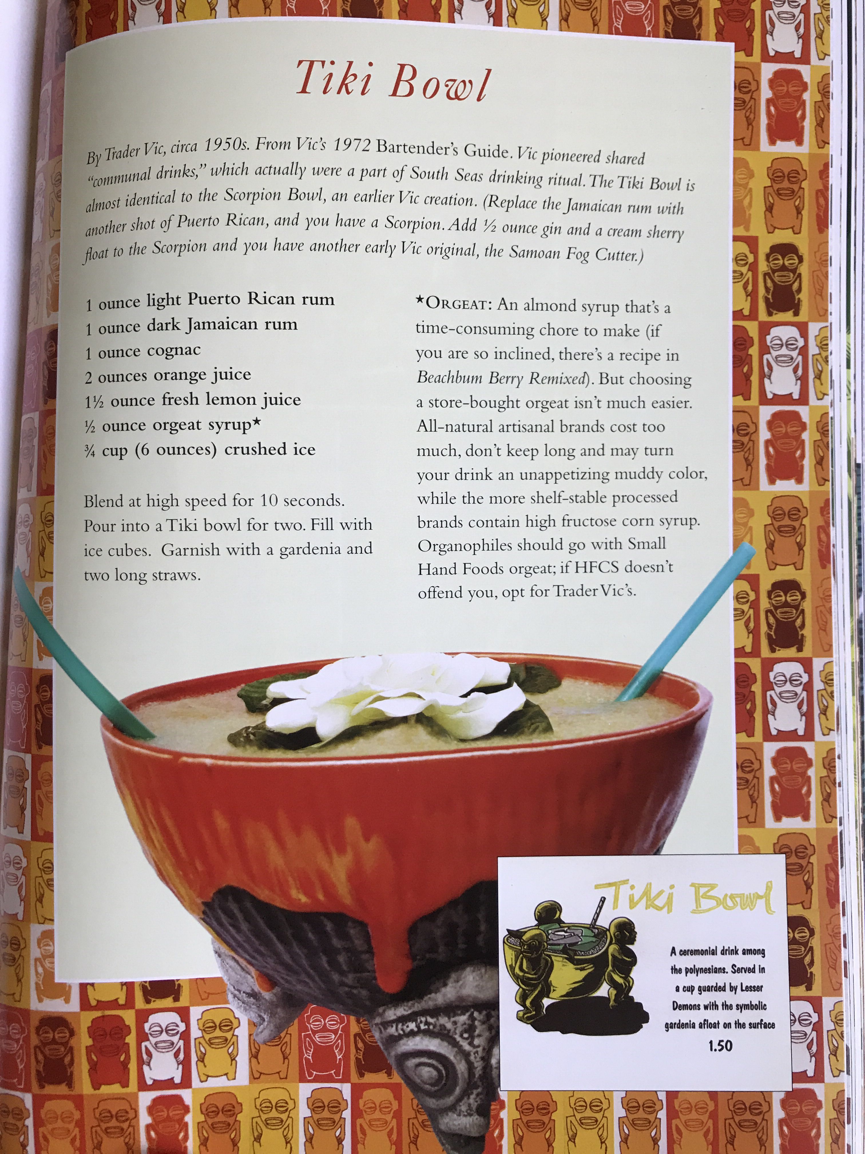 Tiki-Inspired Tropical Bowl