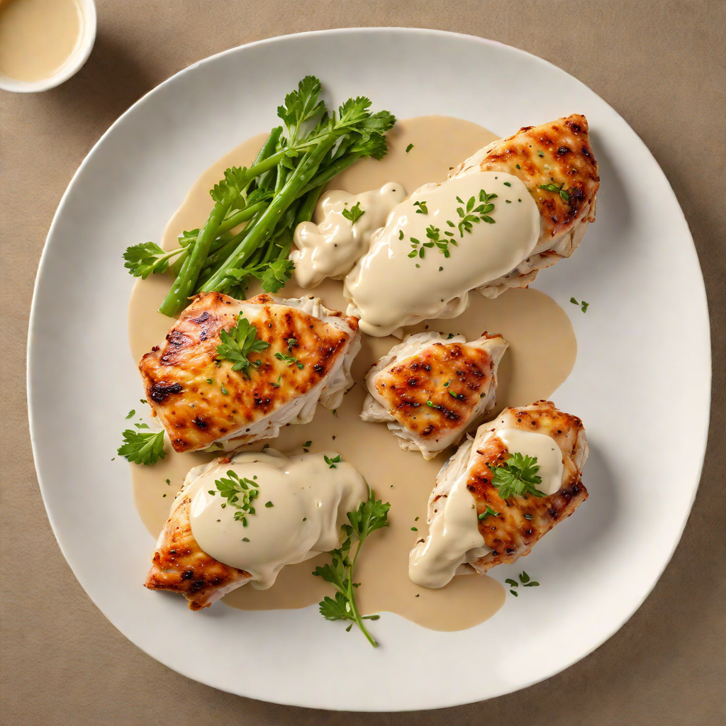 Pan-Seared Chicken with Half & Half Cream Sauce