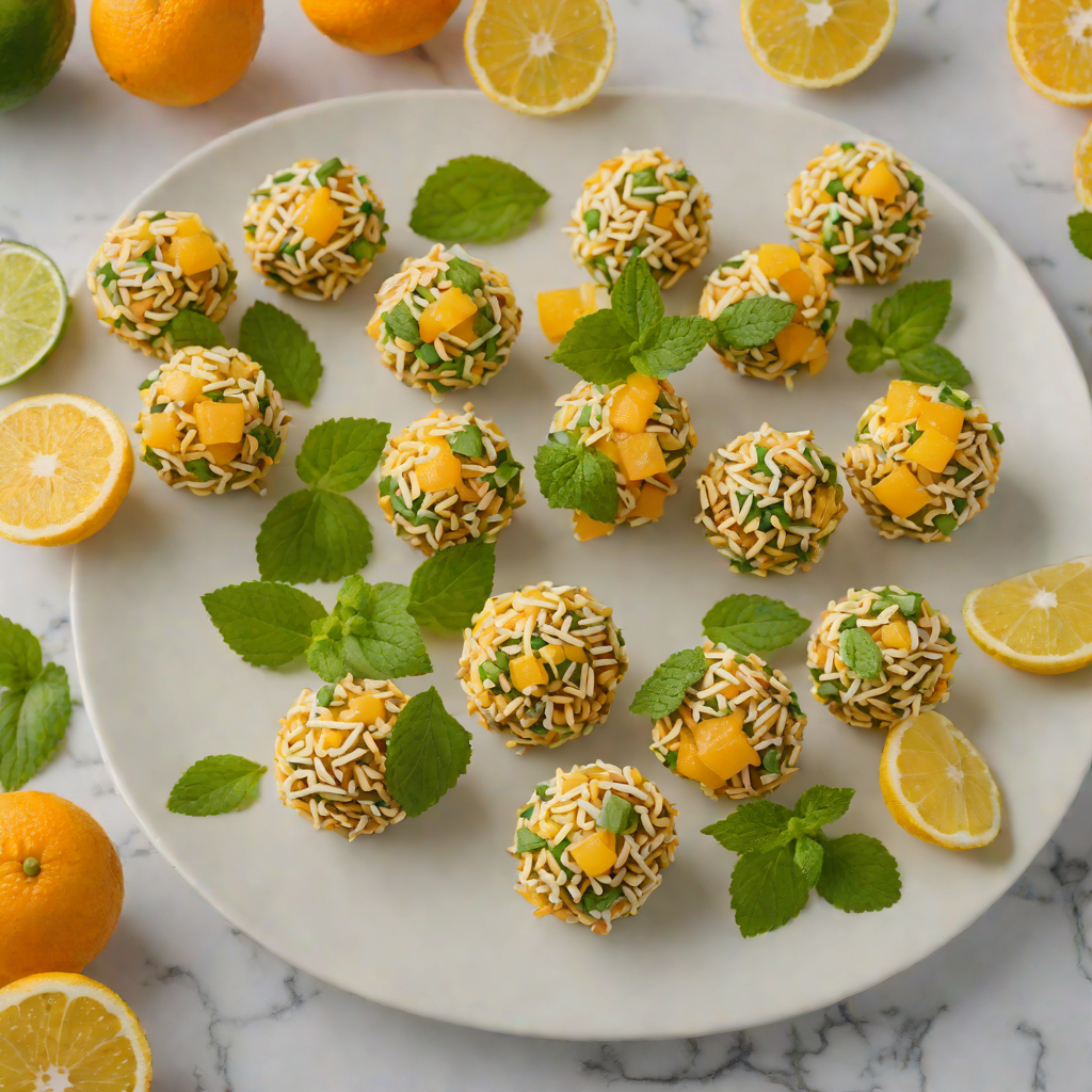 No-Bake Citrus and Mint Energy Bites