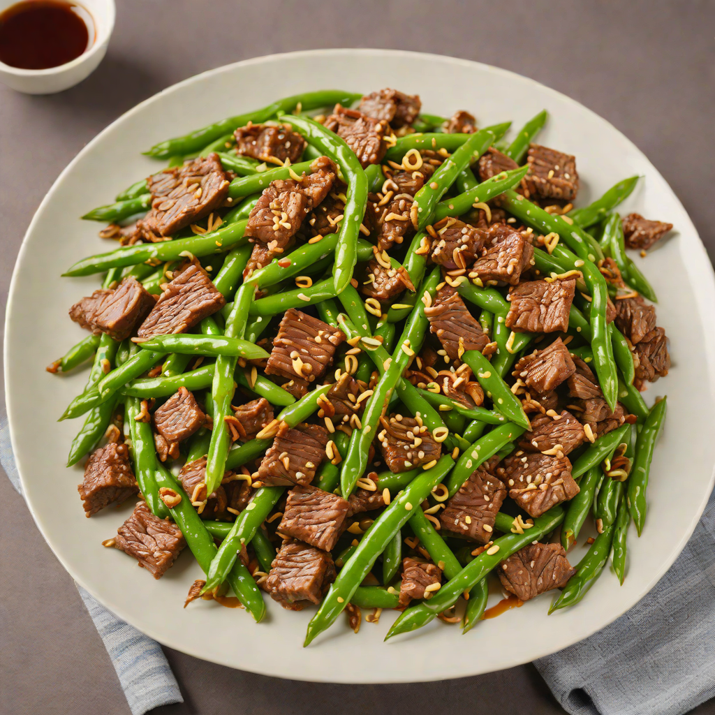 Sichuan Peppercorn Stir-Fried Beef with Green Beans