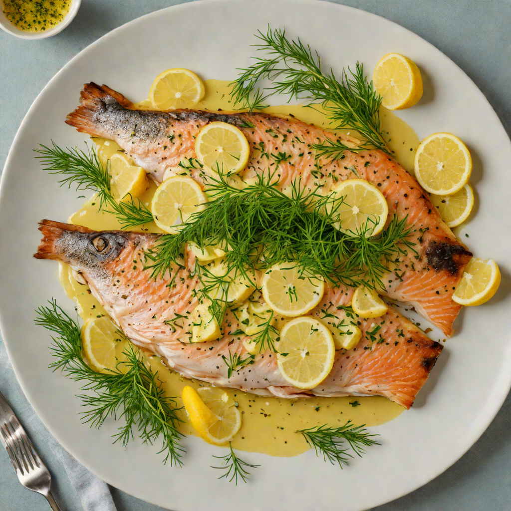 Pan-Seared Trout with Lemon-Butter and Fresh Dill