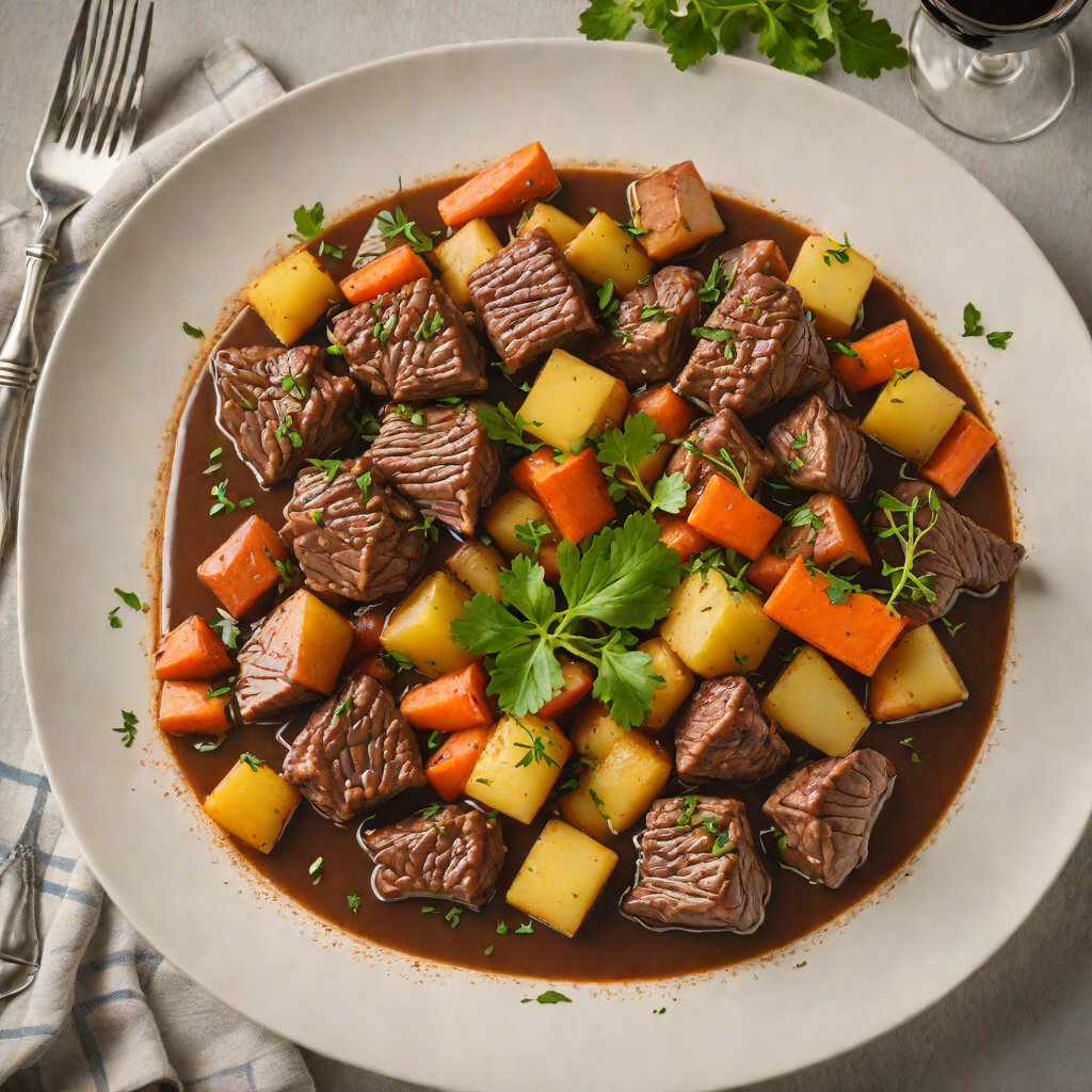 Tipperary Beef and Guinness Stew with Root Vegetables