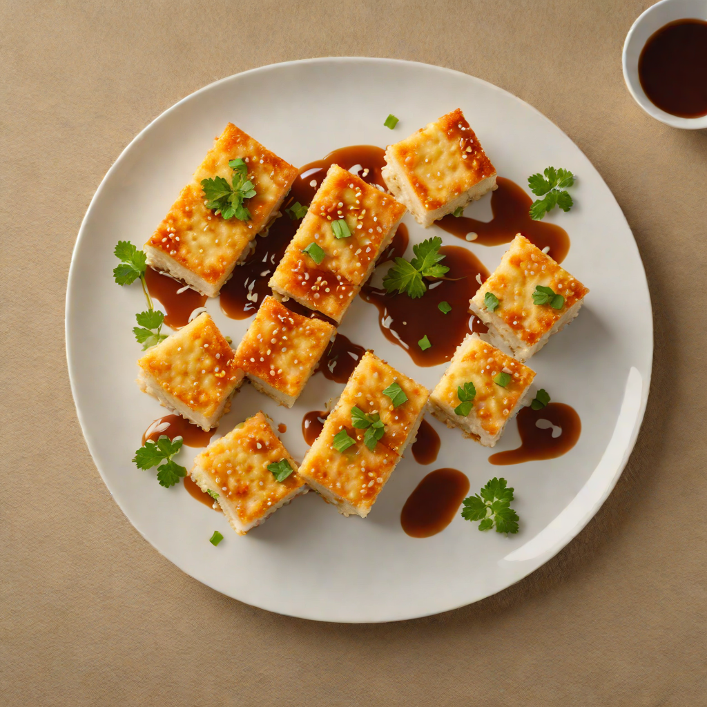 Crispy Pan-Fried Japanese-Style Agedashi Tofu with Miso Dipping Sauce