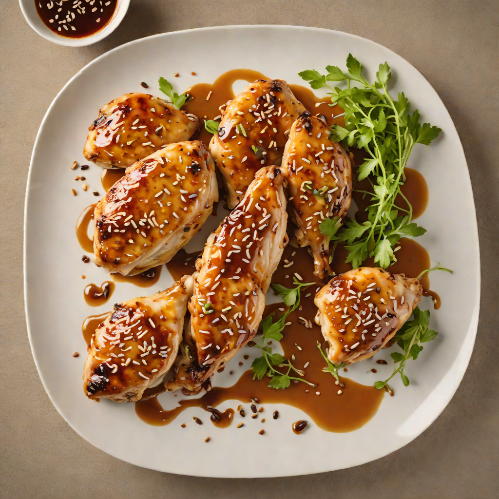 Pan-Seared Chicken with Spiced Honey Glaze and Toasted Sesame